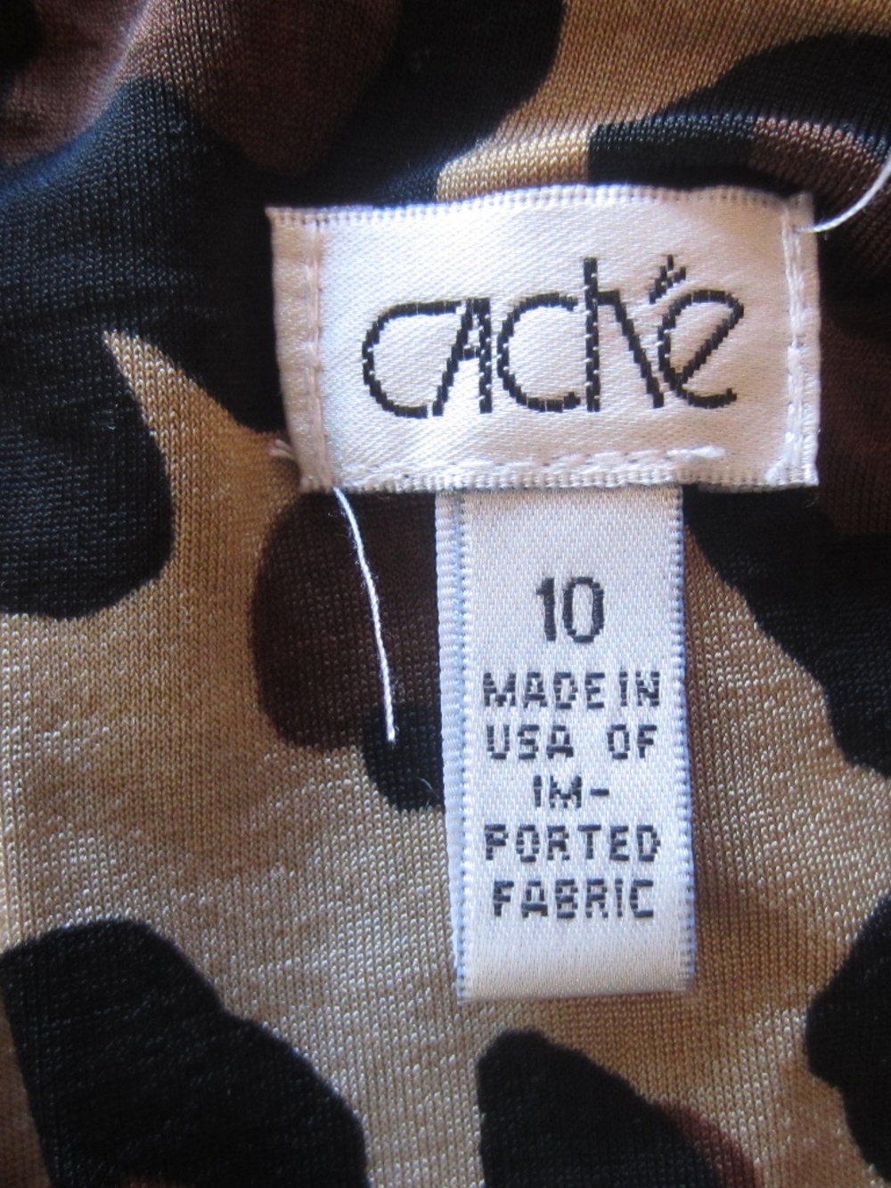 Cache Animal Print cocktail dress - Size 10 - Picture 6 of 6